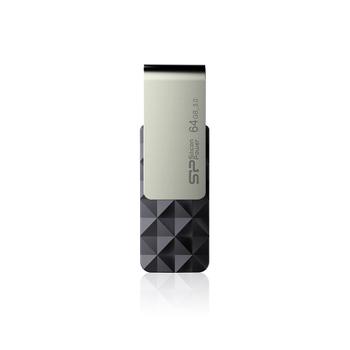SILICON POWER USB-Stick 64GB USB3.0 B30 Blac F-FEEDS (SP064GBUF3B30V1K)