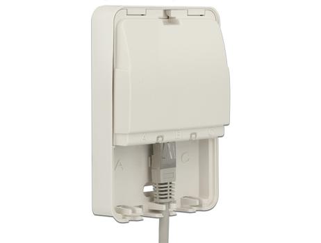 Delock Keystone Surface Mounted Box - modulært innføringshus (86262)
