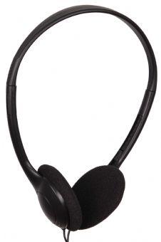 GEMBIRD stereo headphones with volume control, black (MHP-123)