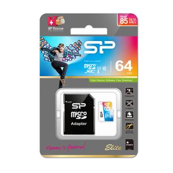 SILICON POWER Elite 64 Gb Microsdxc Uhs-I  (SP064GBSTXBU1V20SP)