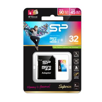 SILICON POWER Superior 32 Gb Microsdhc (SP032GBSTHDU1V20SP)