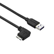 STARTECH Slim Micro-USB 3.0 Cable - M/M - Left-Angle Micro USB - 2m
