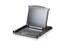 ATEN Rack Konsoll 17" Slideaway CL1000M VGA, USB, PS/2. UK-Keyboard, Touchpad