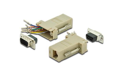 DIGITUS Adapter DB9 RJ45 Modular DB9 M RJ45 F (AK-610517-000-I)