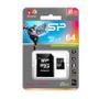SILICON POWER memory card Micro SDXC 64GB Class 10 Elite UHS-1 +Adapter (SP064GBSTXBU1V10-SP)