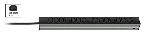 Vertiv Vertiv Knürr DIS Rack PDU, IEC320, 0U/1U, input IEC 60320 C13 230V 10A, outlets (12)C13 (036003121)