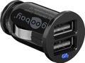 Goobay Dual USB car charger 2.1A Black