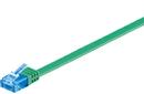 GOOBAY GB CAT6A VERKKOKAAPELI FLAT U/UTP VIHREÄ 3M