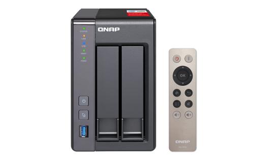 QNAP QNAP TS-251+-2G 2GB RAM 2.5/3.5 inch SATA 6Gb/s 3Gb/s Intel Celeron 2.0GHz Quad Core up to 2.42GHz (TS-251+-2G)
