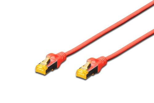 DIGITUS S-FTP PatchCord Cat6a. LSZH CU. Red. 0.25m Factory Sealed (DK-1644-A-0025/R)