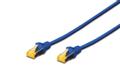 DIGITUS S-FTP PatchCord Cat6a. LSZH CU. Blue 0.25m