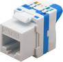 GOOBAY CAT 6a KeyStone RJ45 Jack, UTP unshielded - Insulation displacement connector, cable fixing with rotating button