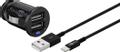 GOOBAY KFZ SET Lightning 2in1 2,1A 2xUSB 1,0m (schwarz)PL (71691)