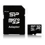 SILICON POWER Micro Sdhc 32Gb Klass 10 + Adapter  (SP032GBSTH010V10-SP)