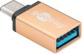Goobay USB-A OTG to USB-C adapter - Gold