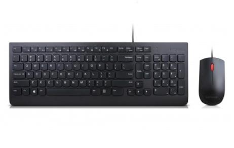 Lenovo Essential Wired Combo - tastatur- og mussett - Finsk Inn-enhet (4X30L79916)