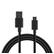 KSIX Datakabel USB-C 2.0, Sort For lading/ synkronisering, 1 meter
