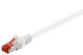 Goobay S/FTP (PiMF) PatchCord Cat6. White. 0.15m