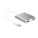 J5 CREATE USB 3.0 till Dual-HDMI, Flerskärmsadapter, 4K, USB 3.0, silver