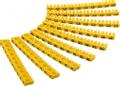 GOOBAY Cable marker clips â??Letters Aâ??Câ?? for cable diameters up to 2.5 mm - 3 x 30 coloured coding rings for labelling network cables, for instance