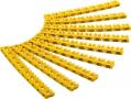 GOOBAY Cable marker clips â€˜Letters Aâ€“Câ€™ for cable diameters up to 4 mm - 3 x 30 coloured coding rings for labelling network cables, for instance