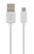 KSIX Datakabel Micro USB, Hvit For lading/ synkronisering, 1 meter