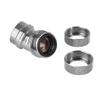 THERMALTAKE Pacific PETG Tube 45-Degree dual compression 16mm OD - Chrome