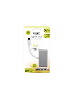 PORT DESIGNS HUB TYPE C TO 3 USB 3.0 + TYPE C IN (900122)