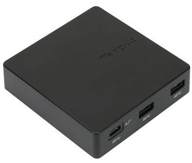TARGUS Travel Dock - Dockningsstation - USB-C / Thunderbolt 3 - VGA, HDMI, Mini DP - GigE - Europa (DOCK412EUZ)