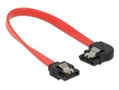 DELOCK Cable SATA 6 Gb/s male straight > SATA male left angled 20 cm r