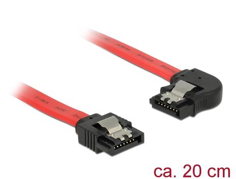 DELOCK SATA6 Gb/s kabel 20cm m. venstre vinkel (83962)