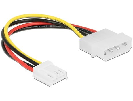 DELOCK Cable Power 4 pin male > 4 pin floppy female 15 cm (85337 $DEL)