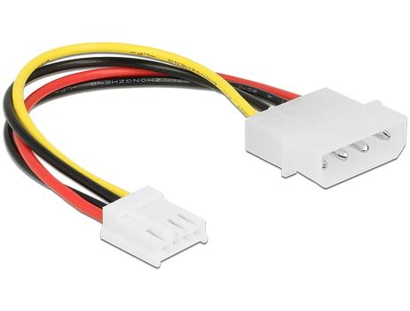 DELOCK Cable Power 4 pin male > 4 pin floppy female 15 cm (85337)