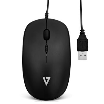 V7 USB OPTICAL 4 BUTTON MOUSE 1.8M CORD/ MAX 1600DPI IN PERP (MU200-1E)