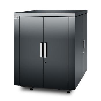 APC NetShelter CX 18U Secure Soundproof Server Room in a Box Enclosure - Shock Packaging - Dark Grey (AR4018SPX431)