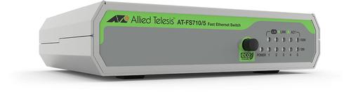 Allied Telesis ALLIED 5-port 10/100TX unmanaged switch with internal PSU EU Power Cord (AT-FS710/5-50)