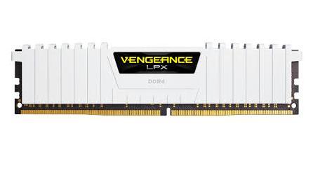 CORSAIR 16GB (2 x 8 GB) DDR4 3000MHz CL16 Vengeance LPX Vit (CMK16GX4M2D3000C16W)
