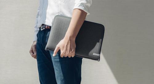 Moshi Pluma 13" Laptop Sleeve - Herringbone gray (99MO104052)