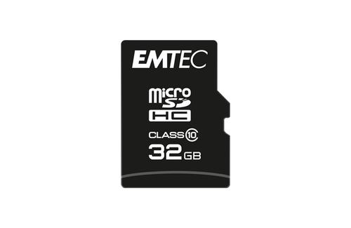 EMTEC Memory Card 32 Gb Microsd  (ECMSDM32GHC10CG)