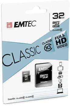 EMTEC Memory Card 32 Gb Microsd  (ECMSDM32GHC10CG)