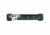 ATEN CS1924M KVMP Switch - KVM / lyd / USB-svitsj - 4 porter (CS1924M)