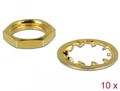 DELOCK Nut and Locking Ring for SMA and RP-SMA jack bulkhead