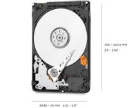 WD Blue 2TB HDD 2.5" SATA 6Gb/s, 5400rpm, 128MB (WD20SPZX)
