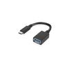 LENOVO o - USB adapter - USB Type A (F) to USB-C (M) - USB 3.0 - 5 V - 2 A - 14 cm - for ThinkCentre M80s Gen 3, M80t Gen 3, M90a Gen 3, M90a Pro Gen 3, M90s Gen 3, M90t Gen 3