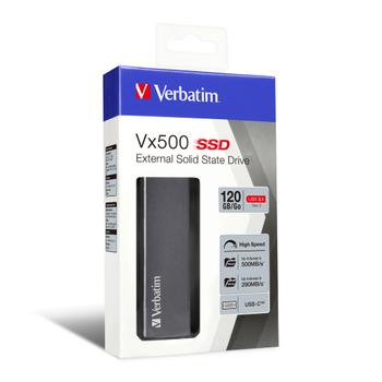 VERBATIM VX500 External SSD USB 3.1 G2 120GB, Silver (47441*2)