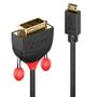 LINDY Mini HDMI to DVI-D Cable. Black. 1.0m Factory Sealed (36281)