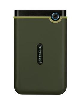 TRANSCEND d StoreJet 25M3 Slim - Hard drive - 1 TB - external (portable) - 2.5" - USB 3.0 - military green (TS1TSJ25M3G)