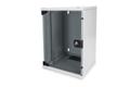 DIGITUS Wandschrank     Compact  9HE 254mm 10"" Glastür grau