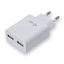 I-TEC USB POWER CHARGER 2 PORT 2.4A WHITE CABL