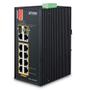 PLANET Switch  8-p Gigabit 8xPoE+ 2xSFP Industri IP30 DIN (IFGS-1022HPT)